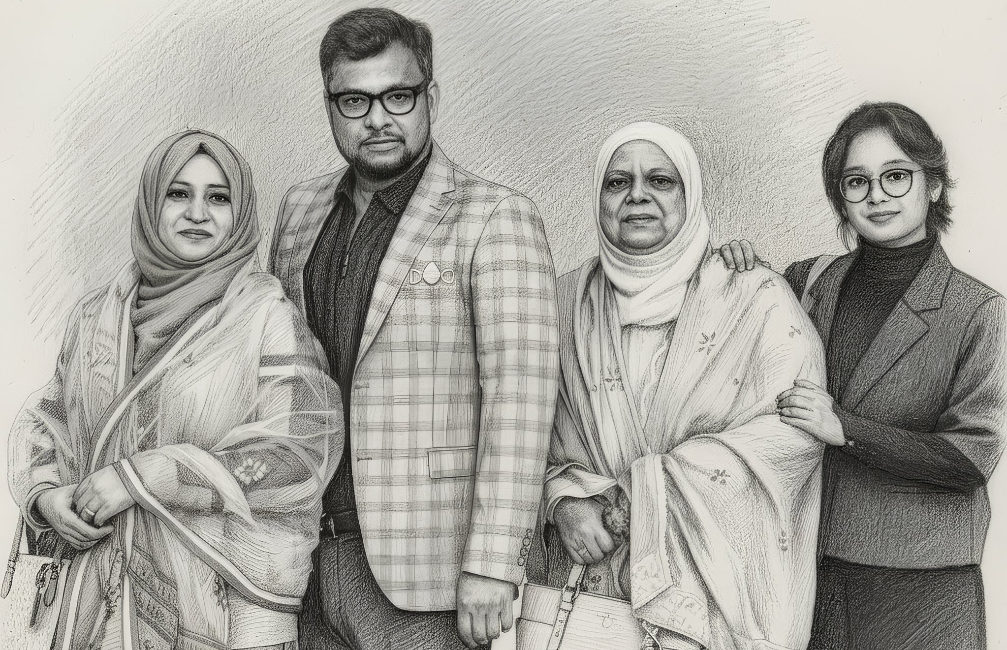 Chairman with family representing the group journey and growth